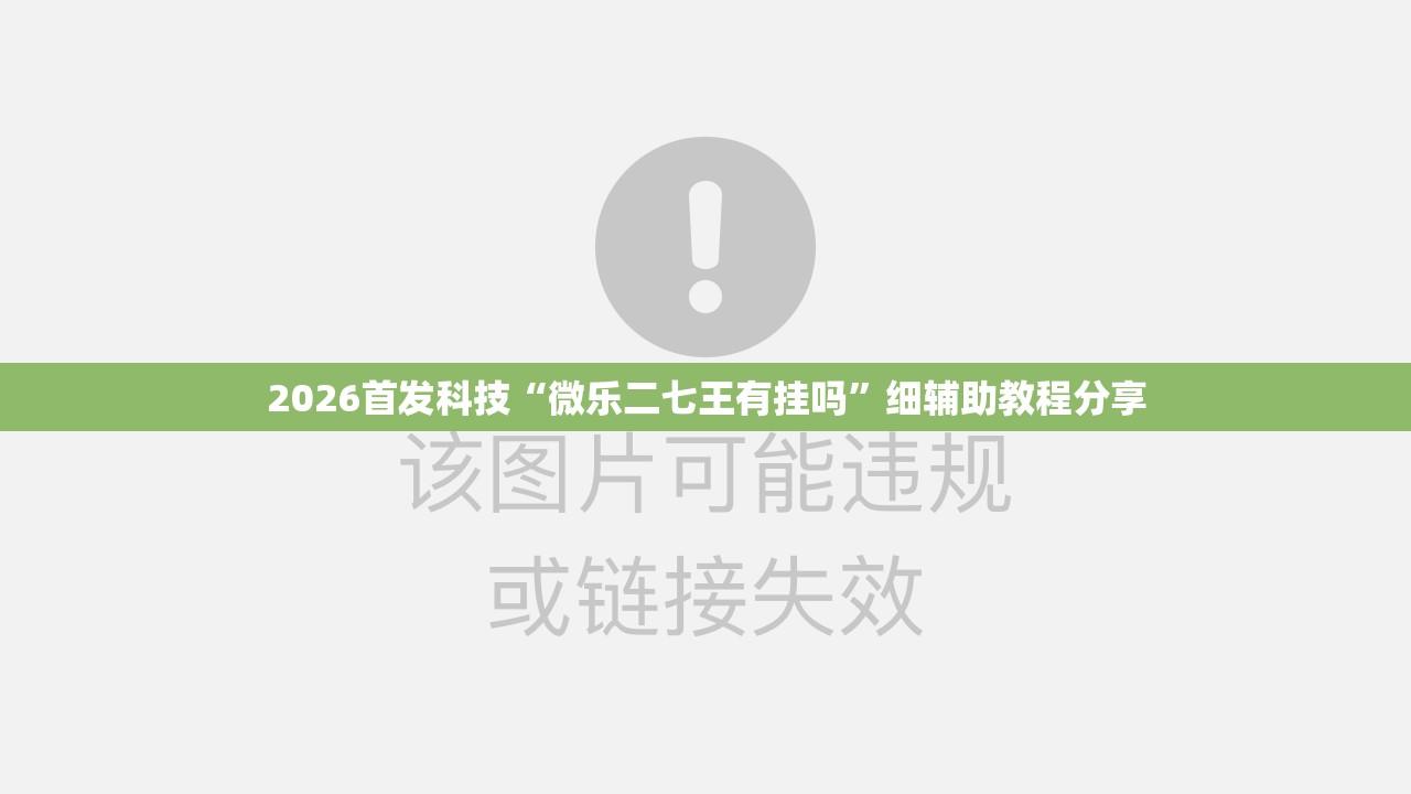 2026首发科技“微乐二七王有挂吗	”细辅助教程分享