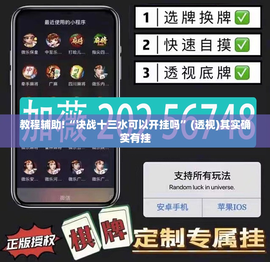 教程辅助!“决战十三水可以开挂吗”(透视)其实确实有挂