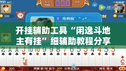 开挂辅助工具“闲逸斗地主有挂”细辅助教程分享