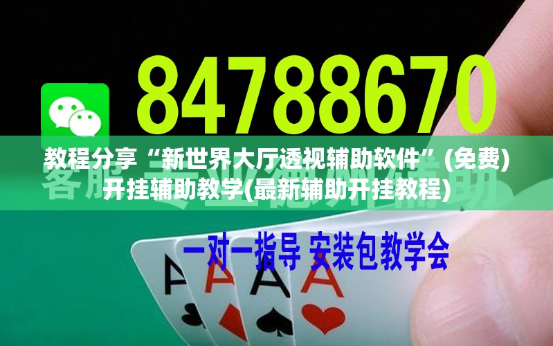 教程分享“新世界大厅透视辅助软件”(免费)开挂辅助教学(最新辅助开挂教程)