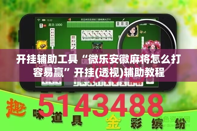开挂辅助工具“微乐安徽麻将怎么打容易赢”开挂(透视)辅助教程