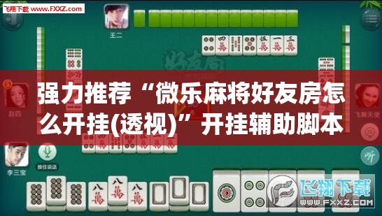 强力推荐“微乐麻将好友房怎么开挂(透视)	”开挂辅助脚本+详细开挂安装教程