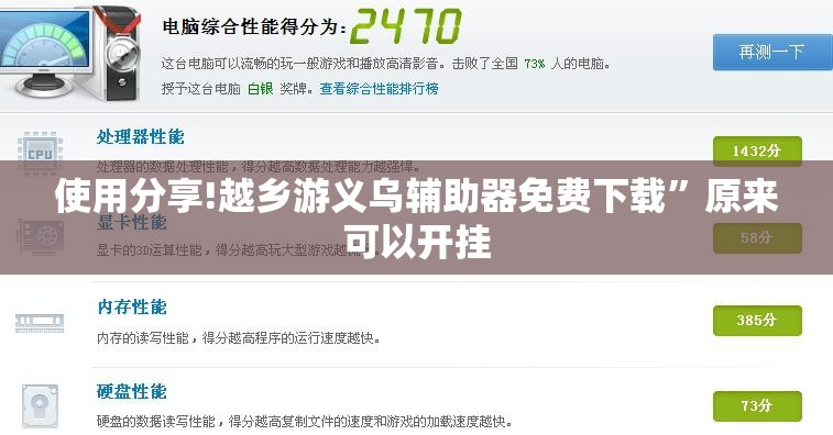 使用分享!越乡游义乌辅助器免费下载”原来可以开挂