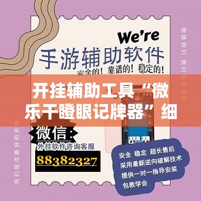 开挂辅助工具“微乐干瞪眼记牌器”细辅助教程分享
