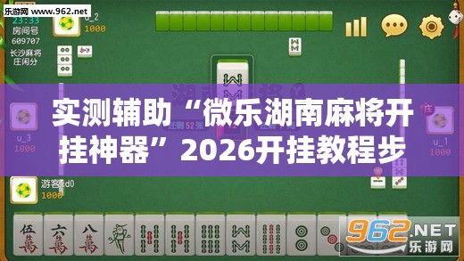 实测辅助“微乐湖南麻将开挂神器	”2026开挂教程步骤