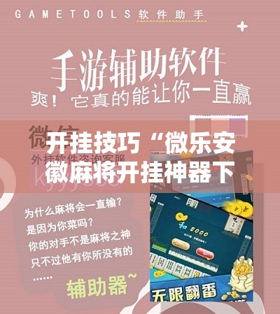 开挂技巧“微乐安徽麻将开挂神器下载”细辅助教程分享
