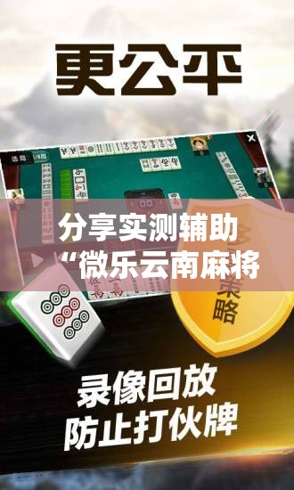 分享实测辅助“微乐云南麻将怎么样才能赢	”开挂辅助脚本+详细开挂安装教程