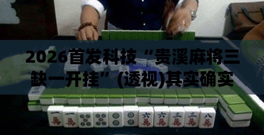 2026首发科技“贵溪麻将三缺一开挂	”(透视)其实确实有挂