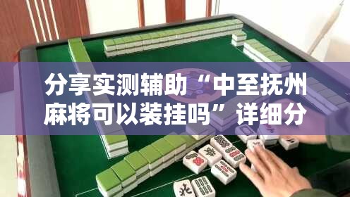 分享实测辅助“中至抚州麻将可以装挂吗”详细分享装挂步骤