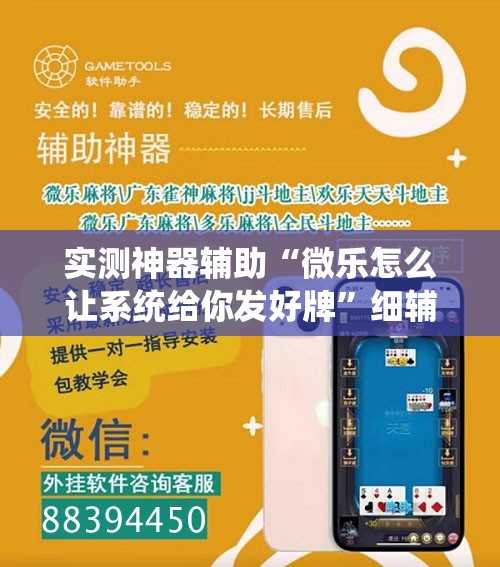 实测神器辅助“微乐怎么让系统给你发好牌”细辅助教程分享