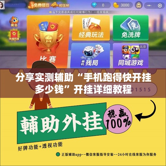 分享实测辅助“手机跑得快开挂多少钱”开挂详细教程