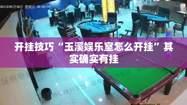 开挂技巧“玉溪娱乐室怎么开挂”其实确实有挂