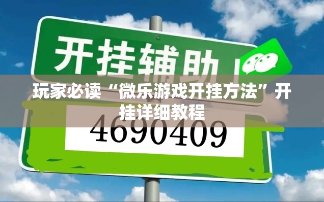 玩家必读“微乐游戏开挂方法	”开挂详细教程