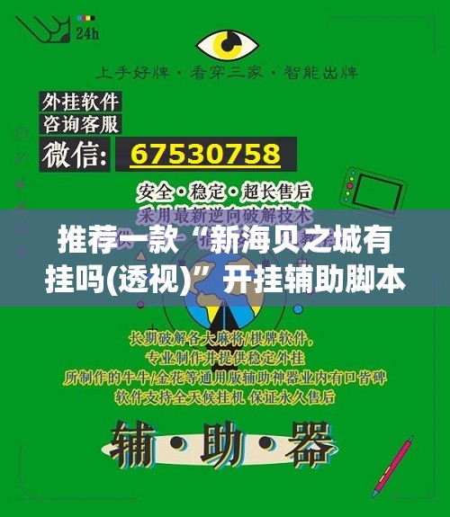 推荐一款“新海贝之城有挂吗(透视)	”开挂辅助脚本+详细开挂安装教程