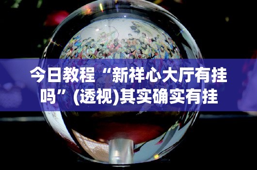 今日教程“新祥心大厅有挂吗	”(透视)其实确实有挂