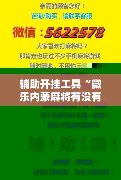 辅助开挂工具“微乐内蒙麻将有没有挂”细辅助教程分享