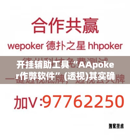 开挂辅助工具“AApoker作弊软件	”(透视)其实确实有挂