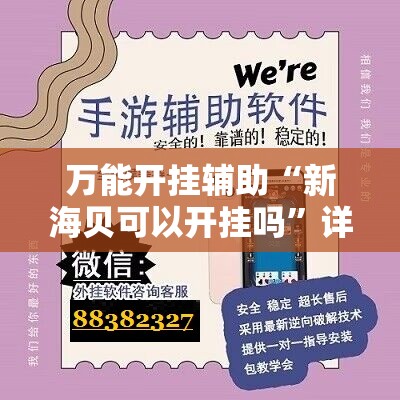 万能开挂辅助“新海贝可以开挂吗”详细开挂教程