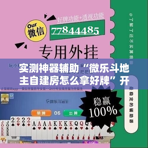 实测神器辅助“微乐斗地主自建房怎么拿好牌”开挂详细教程