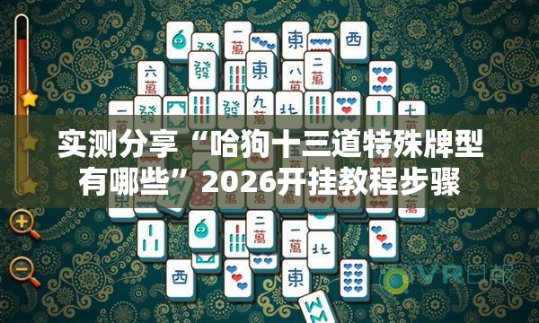 实测分享“哈狗十三道特殊牌型有哪些”2026开挂教程步骤