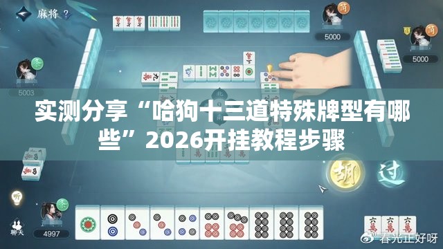 实测分享“哈狗十三道特殊牌型有哪些”2026开挂教程步骤