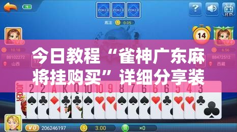 今日教程“雀神广东麻将挂购买	”详细分享装挂步骤