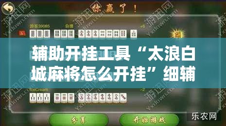 辅助开挂工具“太浪白城麻将怎么开挂”细辅助教程分享