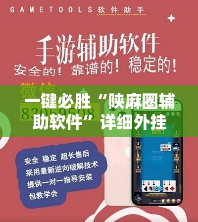 一键必胜“陕麻圈辅助软件”详细外挂透视辅助软件教程
