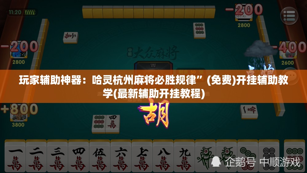 玩家辅助神器：哈灵杭州麻将必胜规律	”(免费)开挂辅助教学(最新辅助开挂教程)