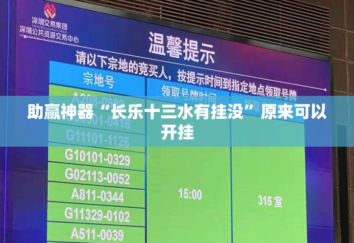 助赢神器“长乐十三水有挂没”原来可以开挂