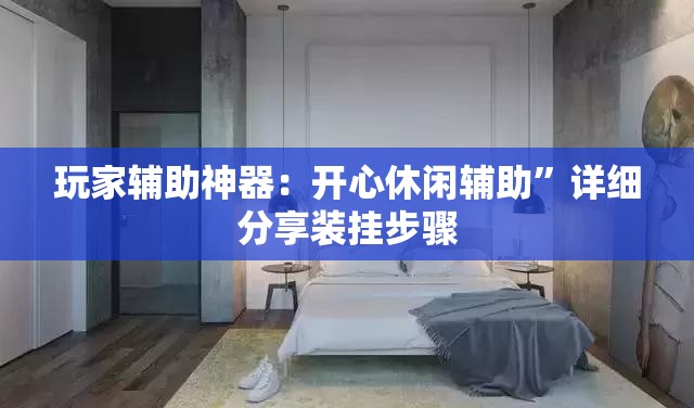 玩家辅助神器：开心休闲辅助	”详细分享装挂步骤