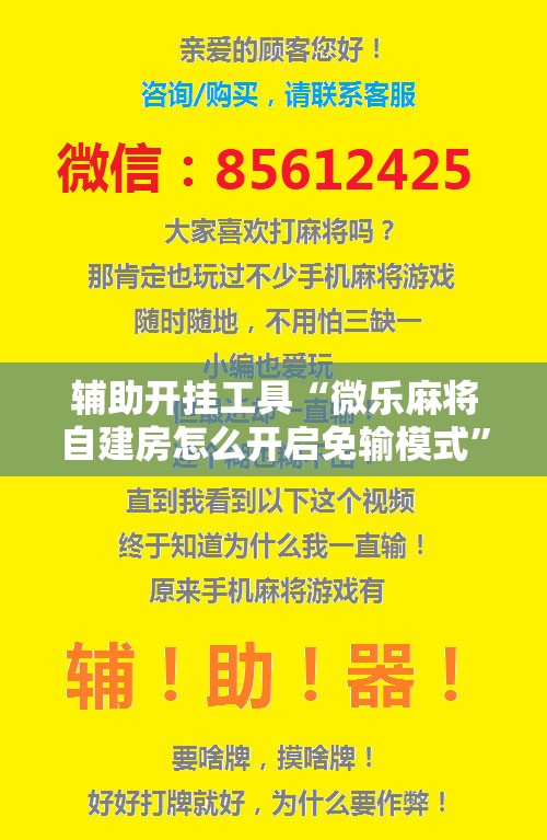 辅助开挂工具“微乐麻将自建房怎么开启免输模式”科技辅助神器手机版