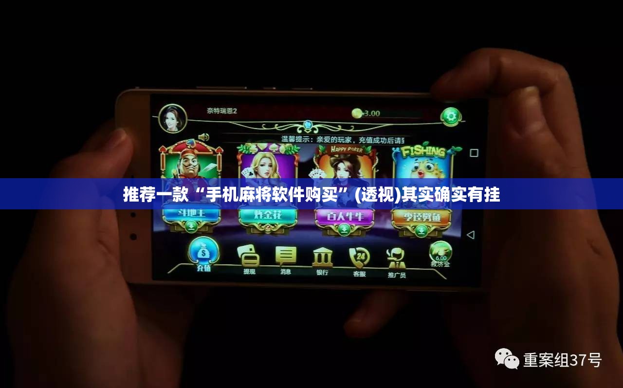 推荐一款“手机麻将软件购买”(透视)其实确实有挂
