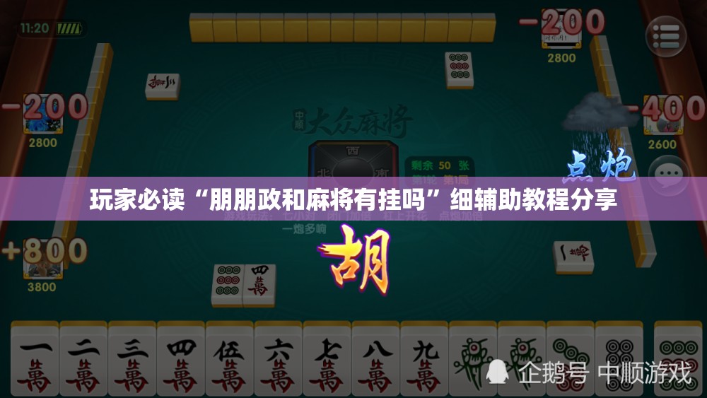 玩家必读“朋朋政和麻将有挂吗”细辅助教程分享