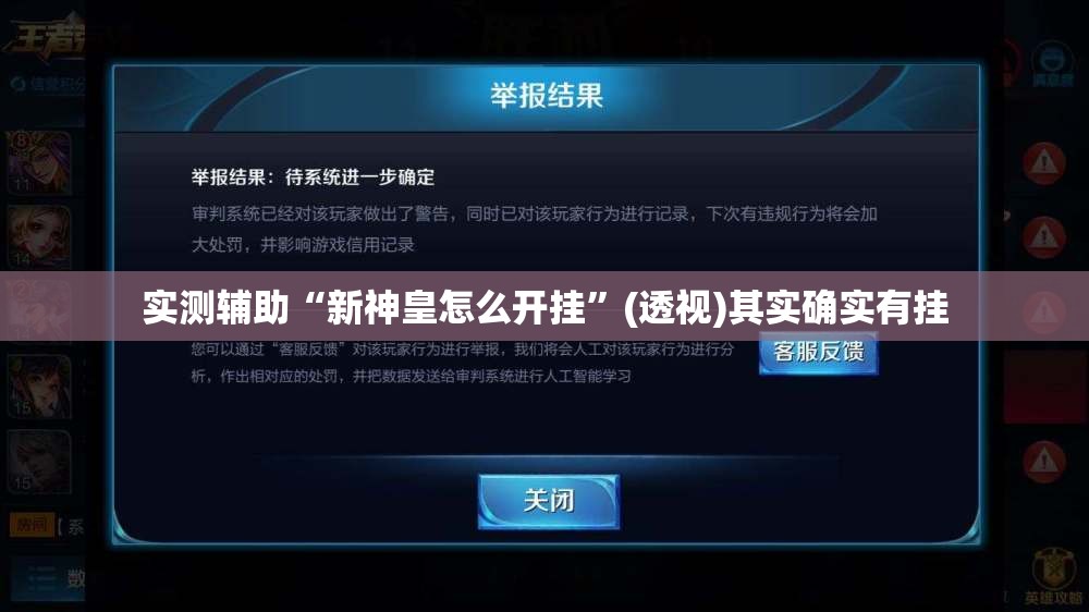 实测辅助“新神皇怎么开挂”(透视)其实确实有挂