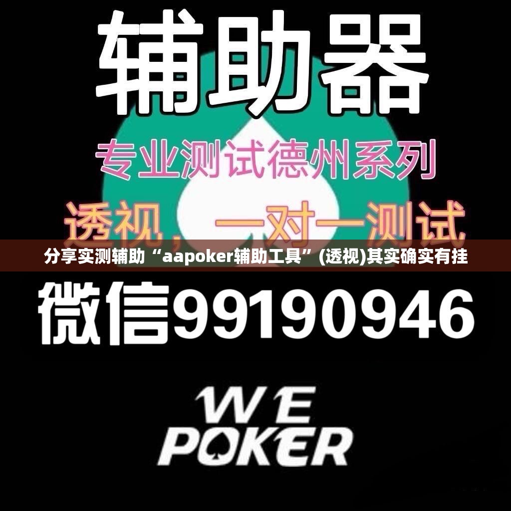 分享实测辅助“aapoker辅助工具	”(透视)其实确实有挂