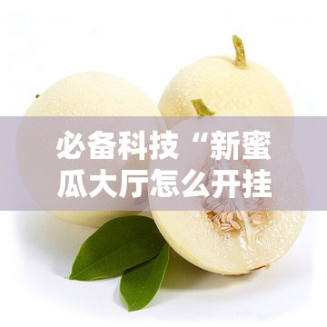 必备科技“新蜜瓜大厅怎么开挂	”开挂详细教程
