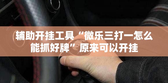 辅助开挂工具“微乐三打一怎么能抓好牌”原来可以开挂