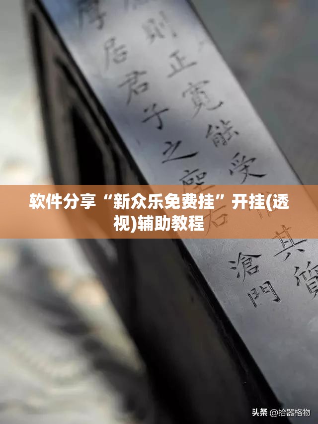 软件分享“新众乐免费挂”开挂(透视)辅助教程