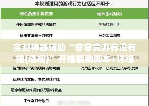 实测神器辅助“非常竞游有没有挂(透视)	”开挂辅助脚本+详细开挂安装教程