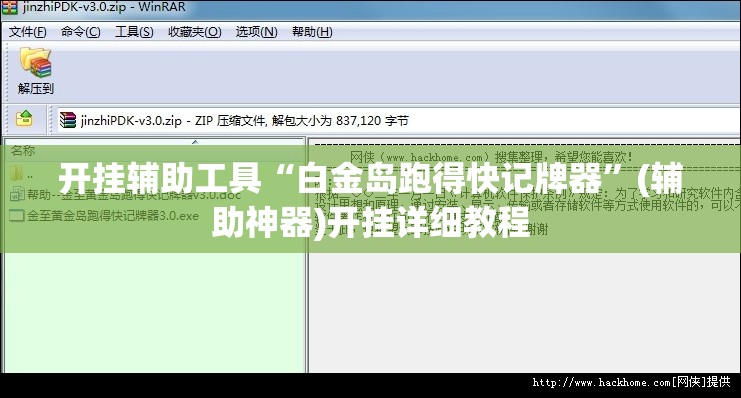 开挂辅助工具“白金岛跑得快记牌器”(辅助神器)开挂详细教程