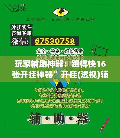 玩家辅助神器：跑得快16张开挂神器”开挂(透视)辅助教程