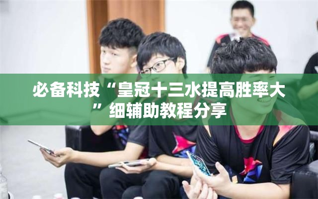 必备科技“皇冠十三水提高胜率大”细辅助教程分享