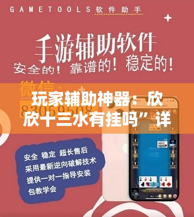 玩家辅助神器：欣欣十三水有挂吗”详细外挂透视辅助软件教程
