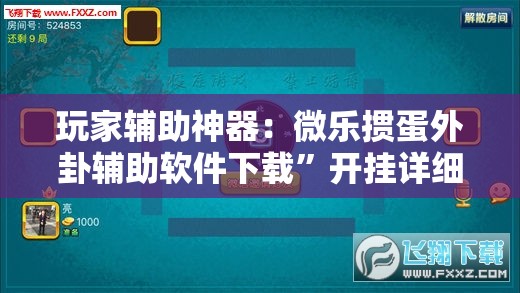 玩家辅助神器：微乐掼蛋外卦辅助软件下载”开挂详细教程