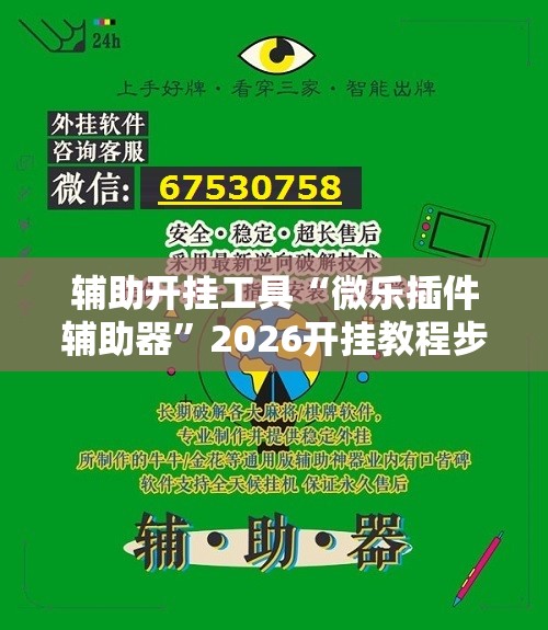 辅助开挂工具“微乐插件辅助器	”2026开挂教程步骤
