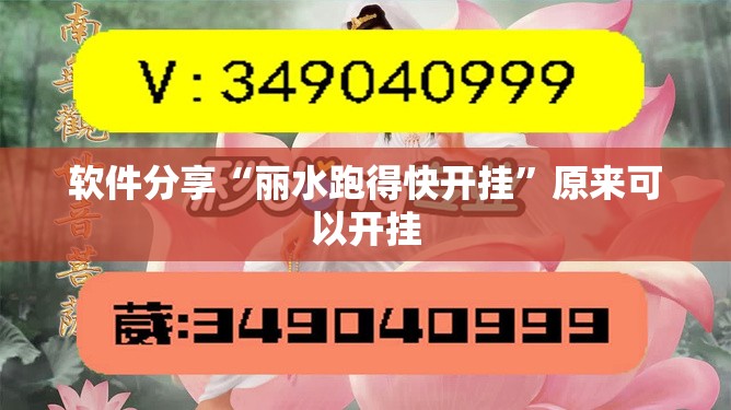 软件分享“丽水跑得快开挂	”原来可以开挂