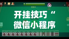 开挂技巧“微信小程序微乐划水麻将开挂辅助器通用版”2026开挂教程步骤
