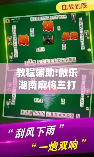 教程辅助!微乐湖南麻将三打哈有挂吗”(免费)开挂辅助教学(最新辅助开挂教程)