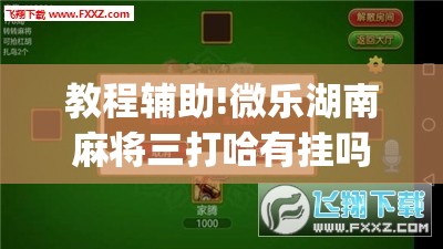 教程辅助!微乐湖南麻将三打哈有挂吗	”(免费)开挂辅助教学(最新辅助开挂教程)